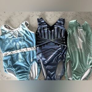 3 gymnastics leotards